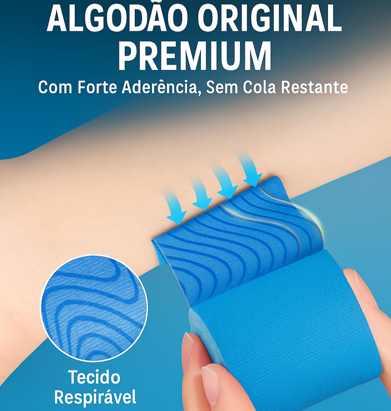 Fita Terapêutica para Joelho com Alívio Imediato da Dor – Kit MotionFlex™