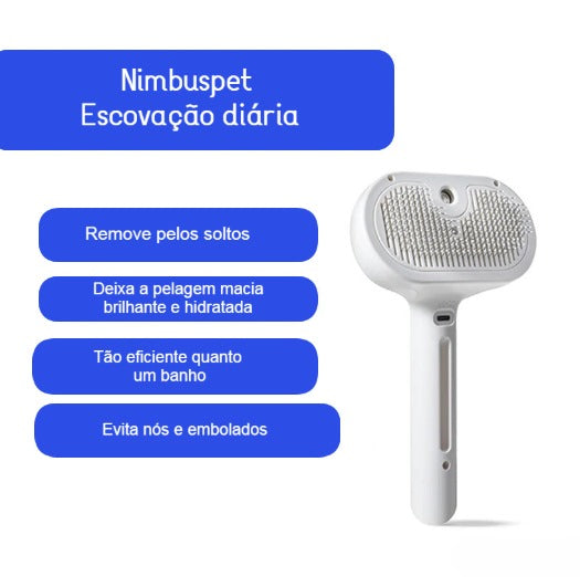 escova a vapor de pet