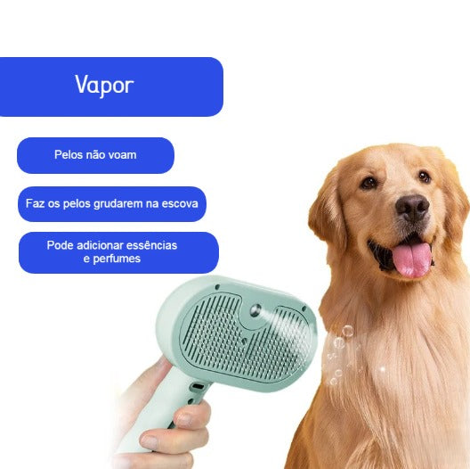 Escova a vapor higiênica NimbusPet hiper confortável para banho a seco!