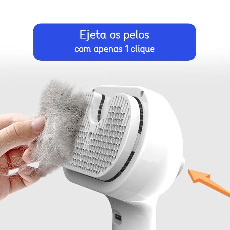 Escova a vapor higiênica NimbusPet hiper confortável para banho a seco!