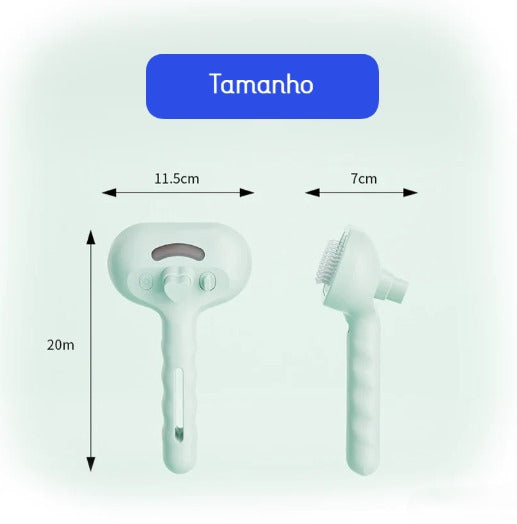 Escova a vapor higiênica NimbusPet hiper confortável para banho a seco!