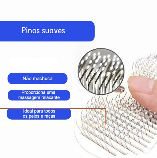Escova a vapor higiênica NimbusPet hiper confortável para banho a seco!