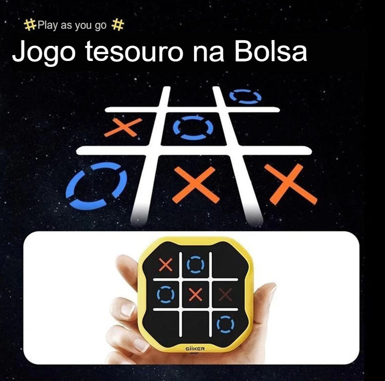 Jogo da Velha Eletronico Tic-Tac-Tou Jogo Portátil