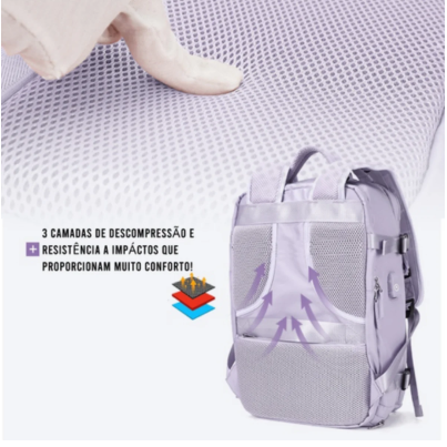 Mochila de viagem feminina - TravelDream - Sua Marca Pessoal em Cada Aventura