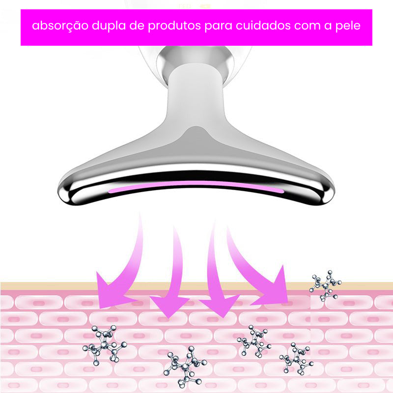 Máquina de Tratamento Facial com LED e Calor para Rejuvenescimento - LumiLift™