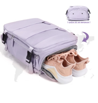 Mochila de viagem feminina - TravelDream - Sua Marca Pessoal em Cada Aventura